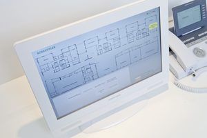 Touchpanel im Konferenzzentrum bei Schaeffler in Herzogenaurach